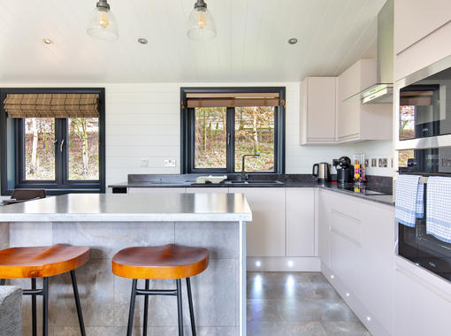 Modern and sleek kitchen area
